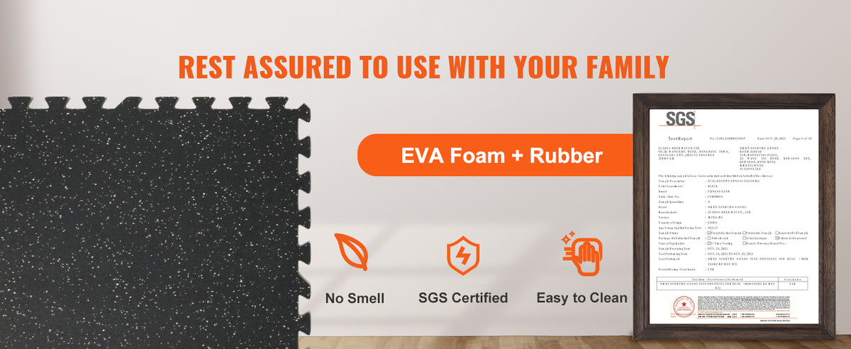 Premium Interlocking Gym Floor Mats | EVA Foam & Rubber