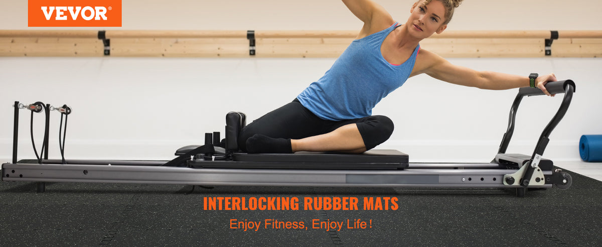 SucceBuy Interlocking Gym Floor Mats | EVA Foam & Rubber