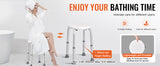 SucceBuy Shower Chair for Inside Shower Adjustable Height Shower Stool Non-Slip Bench Bathtub Seat  for Elderly Disabled Adults