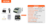 SucceBuy 1000 Pcs/Min Money Counter Business Cash Register Bill Counterfeit Bill Detector by UV/MG/IR/DD Function for Bank Store