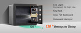 SucceBuy 1.2/0.5 Cubbic Fit Electronic Safe Deposit Safe Box W/ Digital Access & Override Keys for Money Gun Jewelry Document