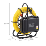 SucceBuy Sewer Camera with 512Hz Locator IP68 9" Pipeline Inspection Camera w/DVR Function w/12 Adjustable LED and 16 GB SD Card