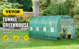 SucceBuy Walk-in Tunnel Greenhouse Galvanized Frame & Waterproof Cover 15x7x7/10x7x7/20x10x7/12x7x7 ft Greenhouses & Cold Frames