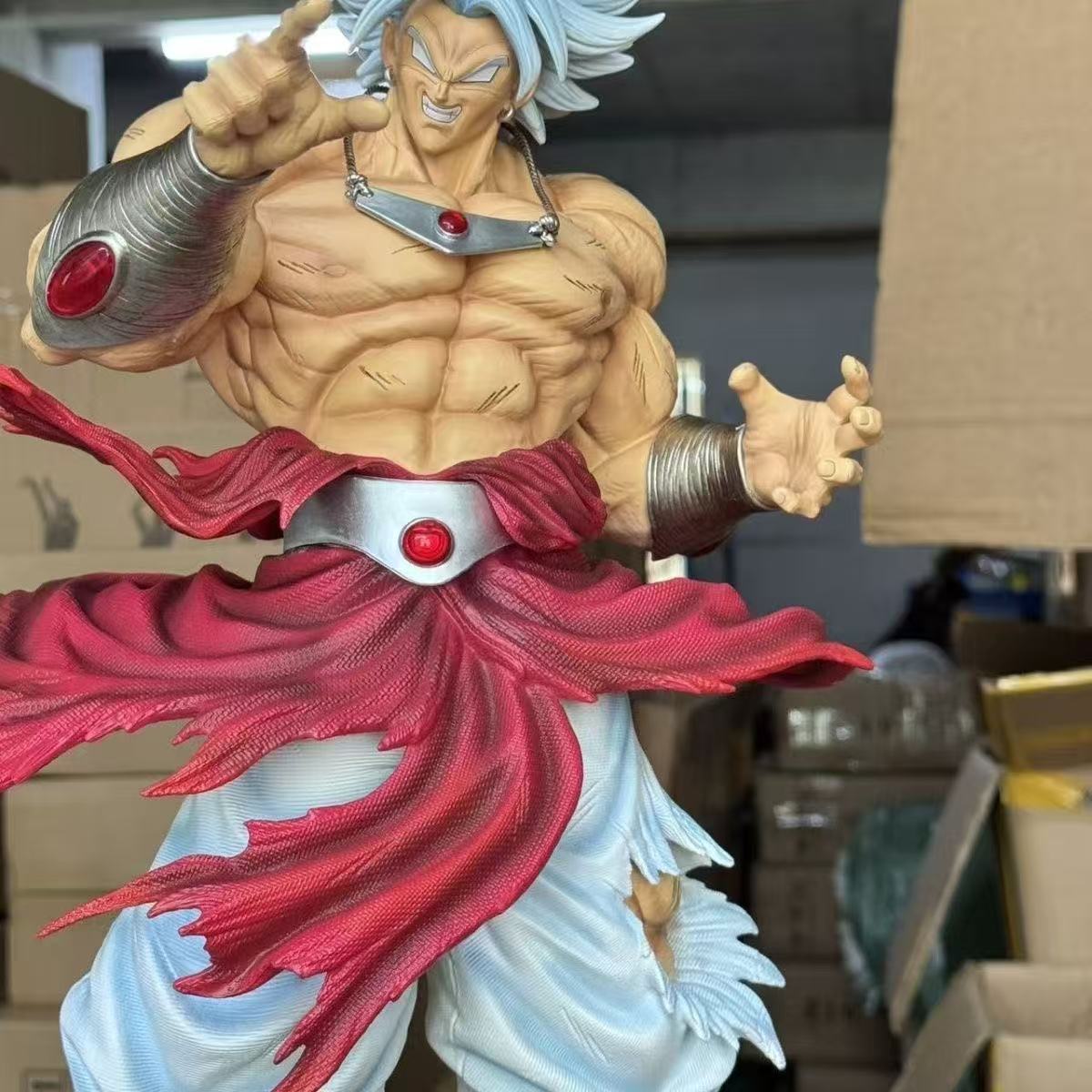 CK&Jt Statue Dragon Ball Z Broly Figure Ssj3 Broly Super Saiyan PVC Action Figures 50cm/19.69inch Collection Mode Toys Gifts