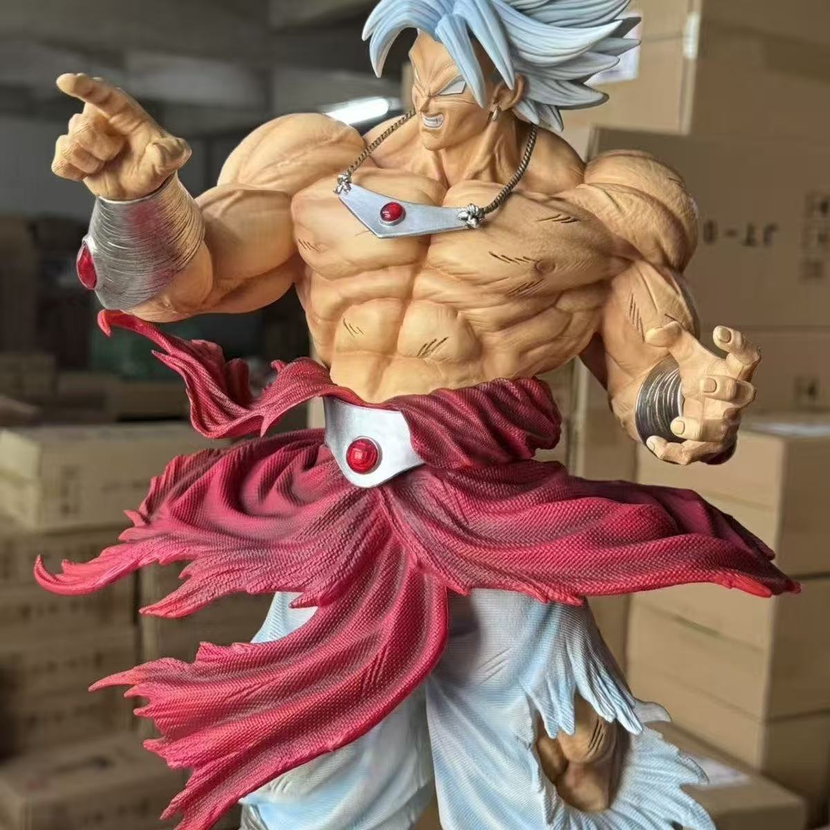 CK&Jt Statue Dragon Ball Z Broly Figure Ssj3 Broly Super Saiyan PVC Action Figures 50cm/19.69inch Collection Mode Toys Gifts