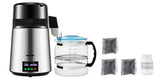 SucceBuy 4L Water Distiller Purifier Filter 1 L/H Distilling Speed Dispenser Drinking Bottle Softener Touch Screen Home Use