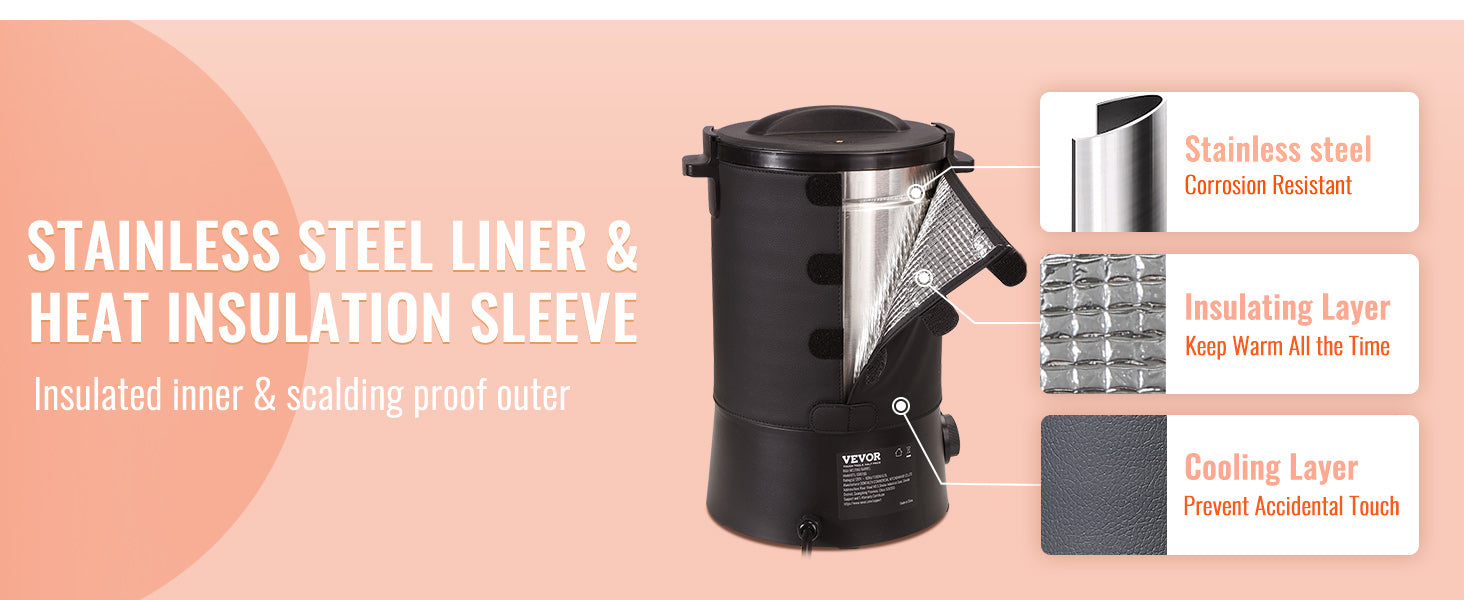 SucceBuy 6.5L 10L Wax Melter for Candle Making Large Electric Wax Melting Pot Easy Pour Spout 9-Level Temperature Control
