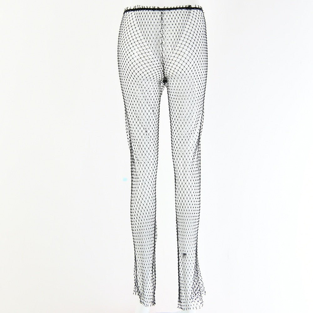 Crystal Diamond Shiny Pants - THEFASHIONFEVER