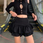 Y2k E-girl High Waist Bandage Mini Skirt - THEFASHIONFEVER